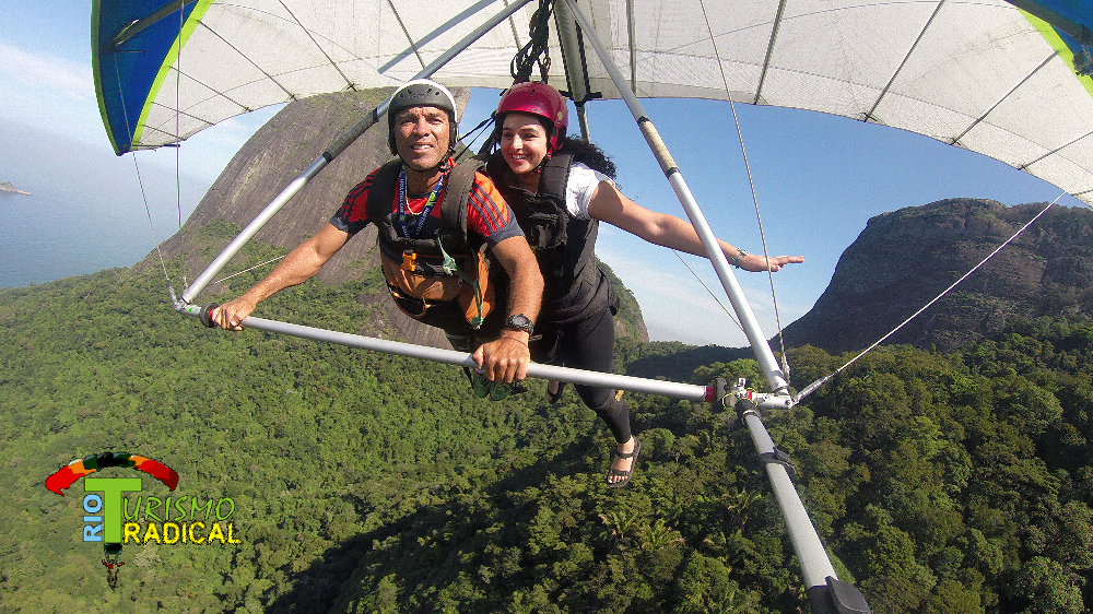 Flying over Pedra da Gavea and Pedra Bonita